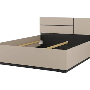 Bed HAVANA 180×200 cm beige en zwart – Moderne elegantie voor grote volwassen slaapkamer Bed HAVANA 180×200 cm beige en zwart – Moderne elegantie voor grote volwassen slaapkamer