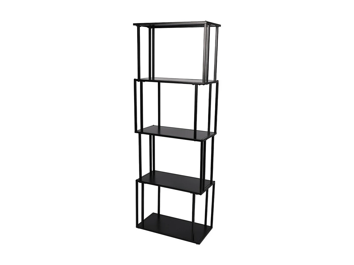 Bibliotheek met 5 niveaus uit de SOHO-collectie - Designstijl, zwarte kleur