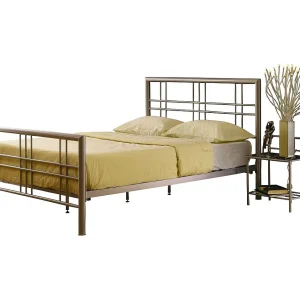 Bed PAXOS 160×200 cm van metaal in zilvergrijze kleur met lattenbodem. Bed PAXOS 160×200 cm van metaal in zilvergrijze kleur met lattenbodem.