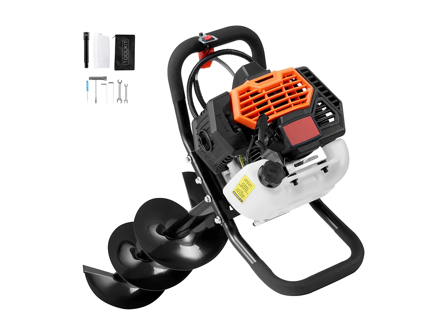 Benzine-aangedreven Boor, SucceBuy 52CC 1450W Benzineboor met 20,32 CM Boorbits