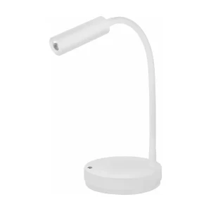 Lampe LED Stem Beneito Faure 5W, lumière chaude, tête orientable, sans fil, idéale bureau, lecture ou chevet blanc Lampe LED Stem Beneito Faure 5W, lumière chaude, tête orientable, sans fil, idéale bureau, lecture ou chevet blanc