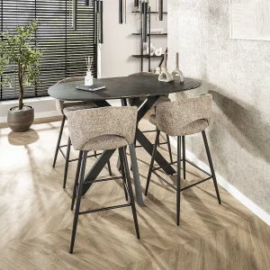 Bartafel Kruisframe Deens Ovaal – 3D Zwart Bruin