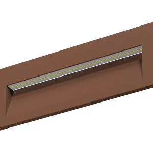 Applique LED encastrable Beneito Faure Tween 5W CCT, lumière réglable, design sobre, idéale pour marches corten