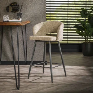 Barstoel Boucle Salon – 2 Stuks – Boucle Zandkleur Barstoel Boucle Salon – 2 Stuks – Boucle Zandkleur