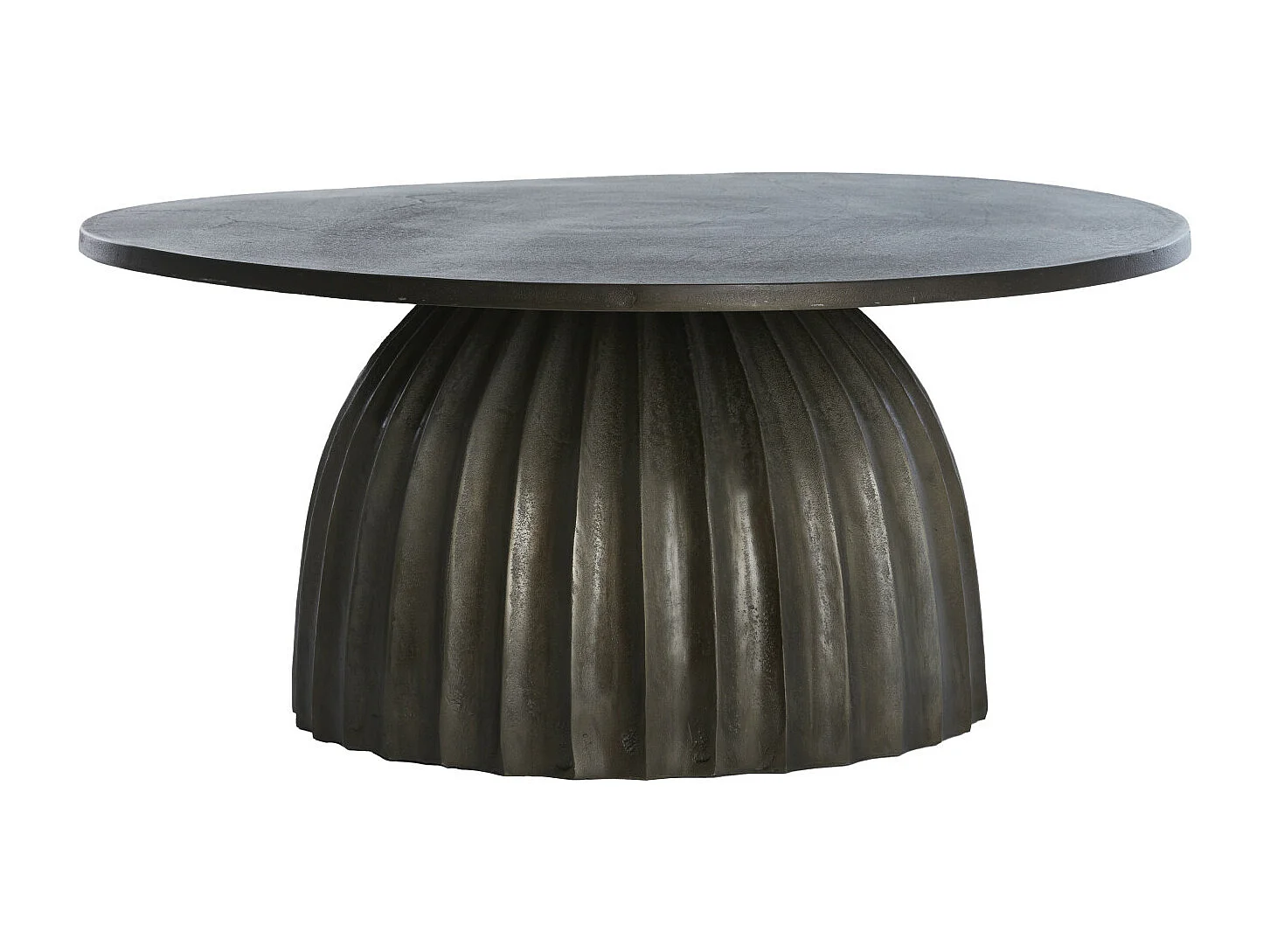 Bijzettafel VEGLIA - Ø70x33.5cm - Bruin