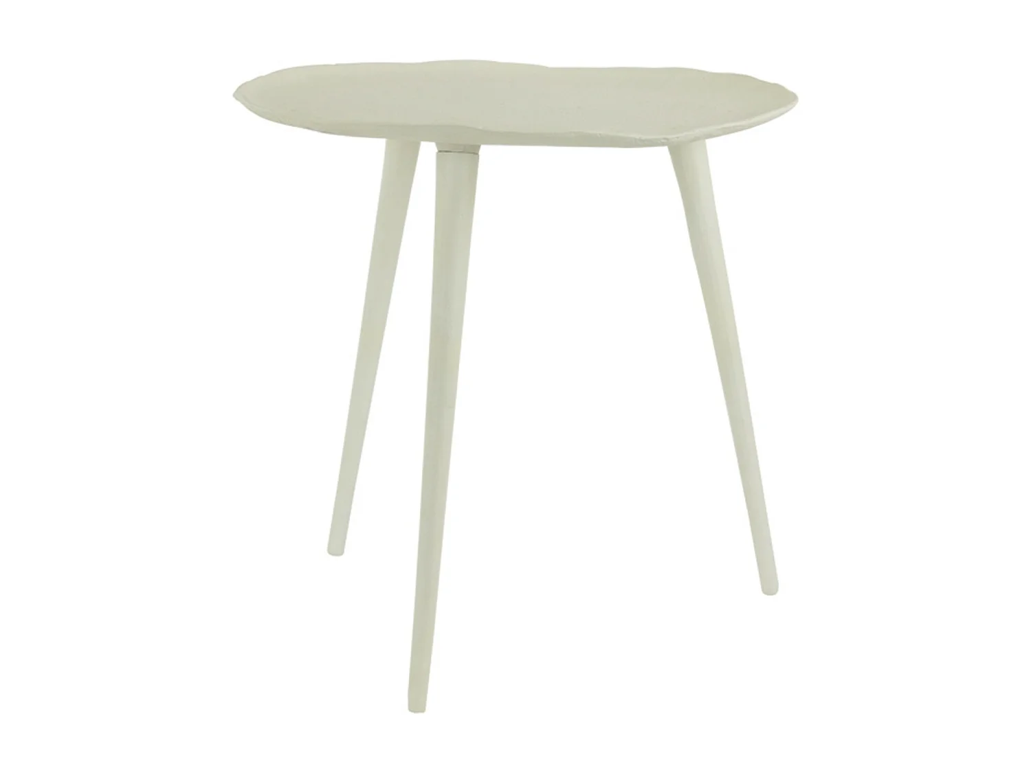 Bijzettafel ASARPAI - Ø46x44cm - Wit