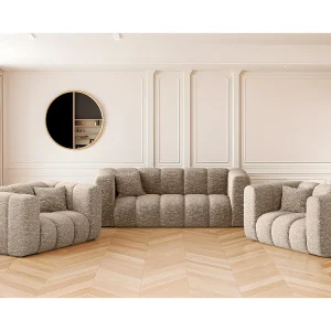 Bankstel 2+1+1 bankstel serie Grand stilvol, stof Haga Beige Bankstel 2+1+1 bankstel serie Grand stilvol, stof Haga Beige