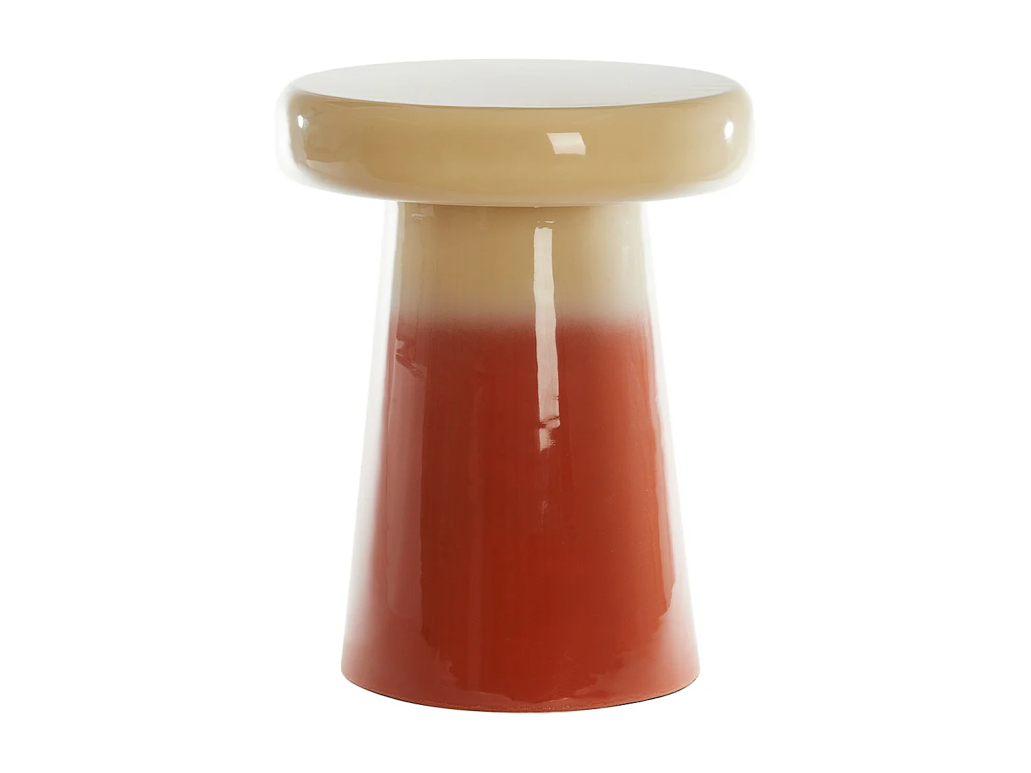 Bijzettafel SAKIZ - Ø40.5x51cm - Wit