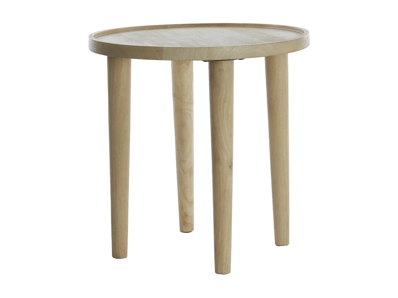 Bijzettafel QIANO - Ø45x45cm - Bruin