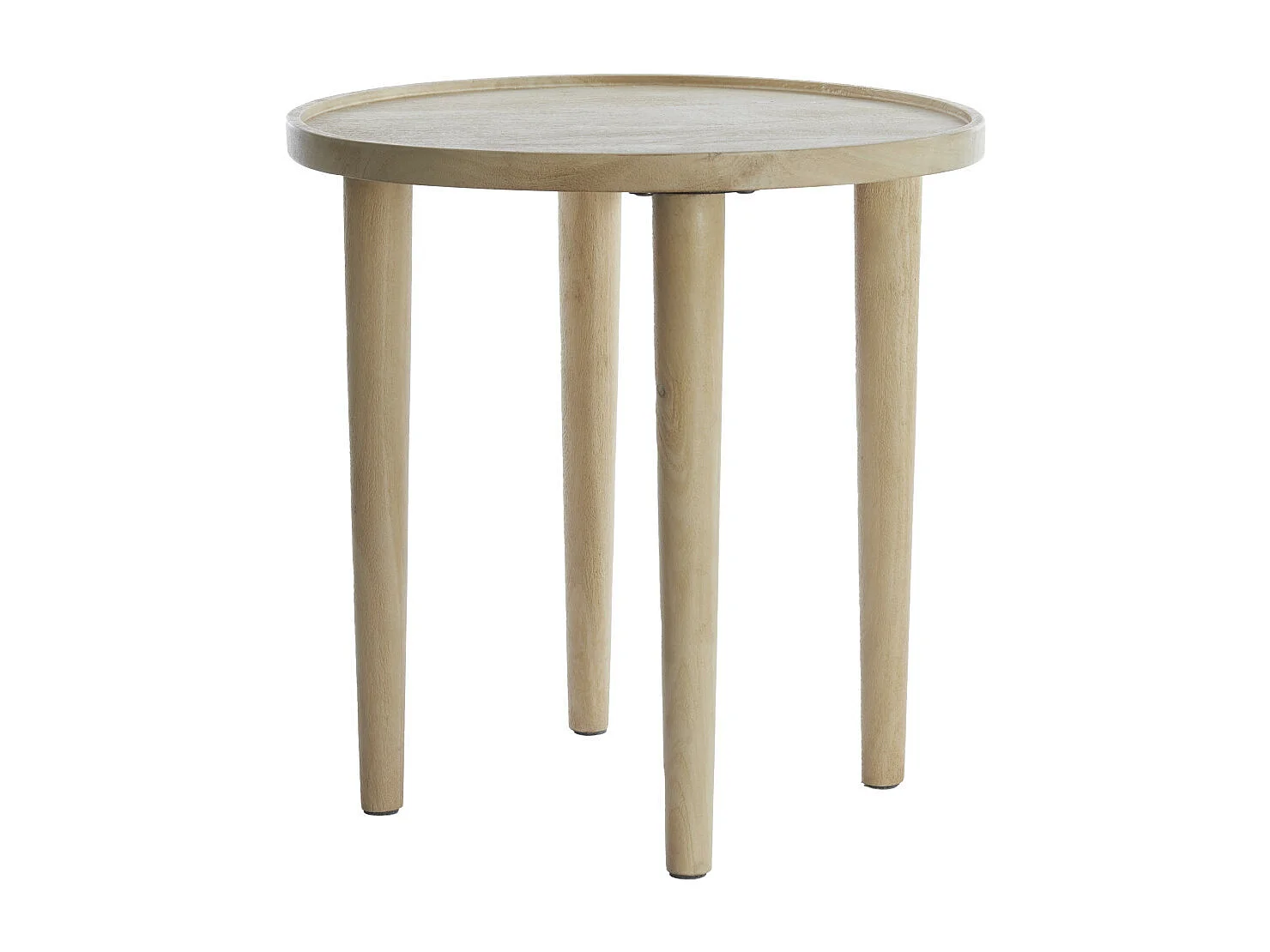 Bijzettafel QIANO - Ø49x49cm - Bruin