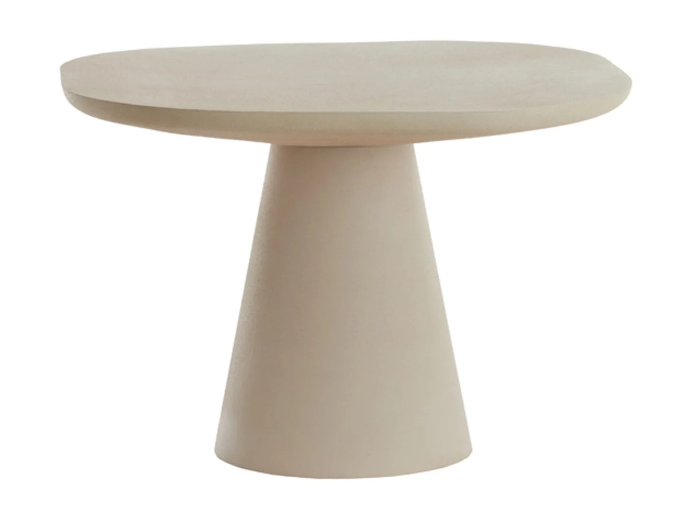 Bijzettafel ABALA - Ø60x41cm - Wit