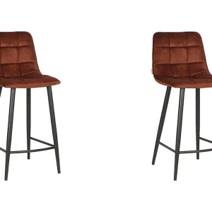 Barkruk Jelt – Rust – Velours – set van 2 Barkruk Jelt – Rust – Velours – set van 2