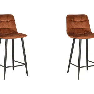 Barkruk Jelt – 45x48x107cm – Oker – set van 2