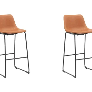 Barkruk Risto – Cognac – PU-Leder – Zithoogte 75 – set van 2 Barkruk Risto – Cognac – PU-Leder – Zithoogte 75 – set van 2