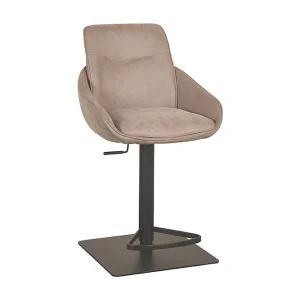 Barkruk Beauty – Taupe – Micro Suede – 58.5x52x88 cm – set van 2