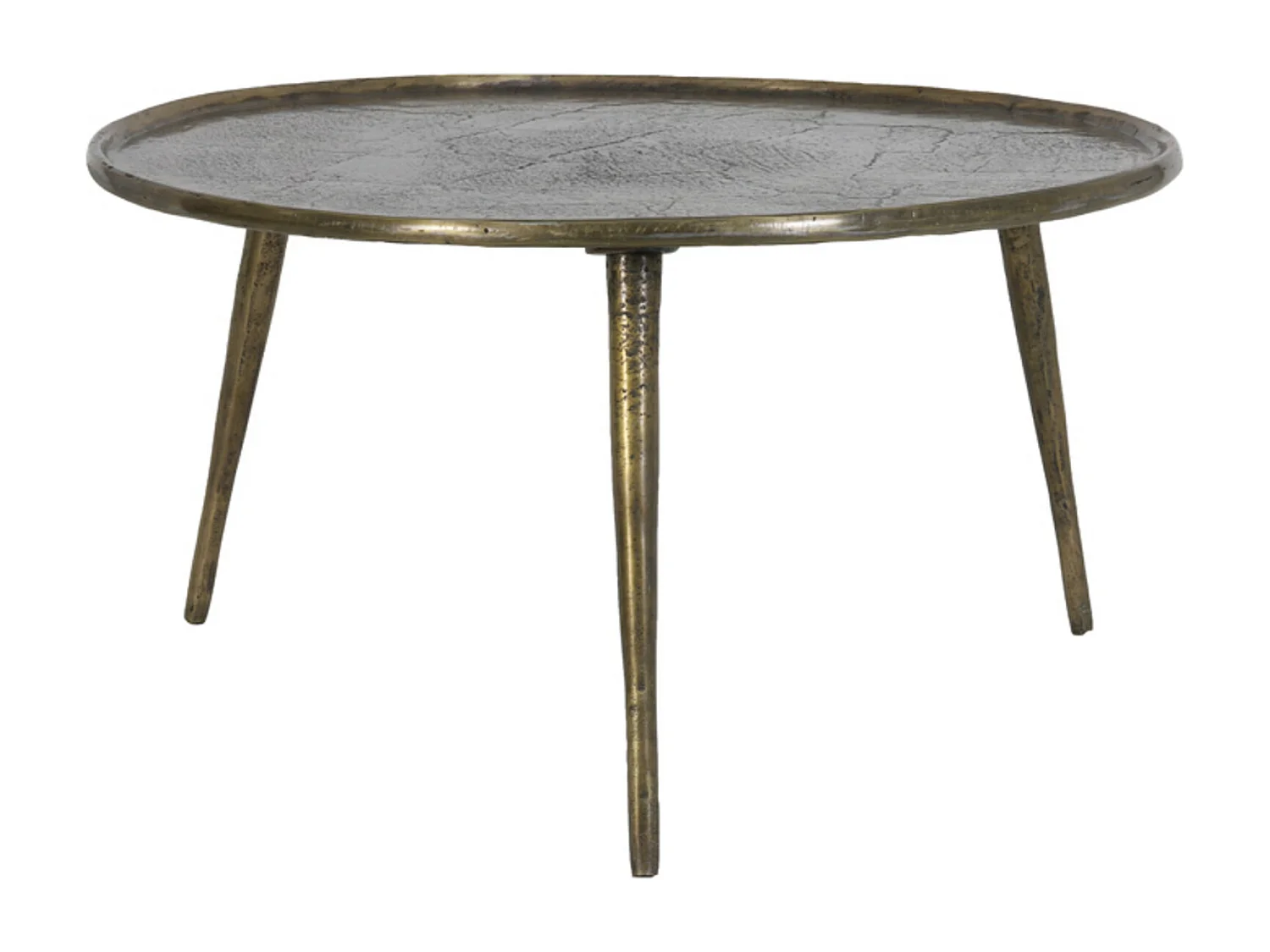 Bijzettafel BABINA - Ø67.5x37cm - Brons