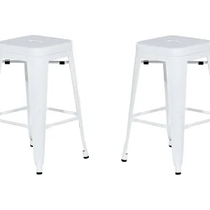 Barkruk set van 2 staal wit CABRILLO M Barkruk set van 2 staal wit CABRILLO M
