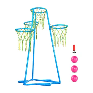 Basketbalring SucceBuy Kinderbasketbalring, Draagbare Standaard met 4 Ringen en Verstelbare Hoogte Basketbalring SucceBuy Kinderbasketbalring, Draagbare Standaard met 4 Ringen en Verstelbare Hoogte