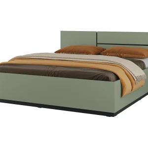 Bed HAVANA 180×200 saliegroen en zwart met lattenbodem – XL comfort en moderne stijl voor uw slaapkamer Bed HAVANA 180×200 saliegroen en zwart met lattenbodem – XL comfort en moderne stijl voor uw slaapkamer