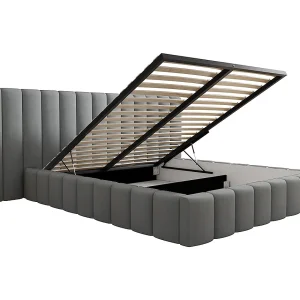 Beddenkast 160×200 inclusief lattenbodem Kira Grijs Beddenkast 160×200 inclusief lattenbodem Kira Grijs
