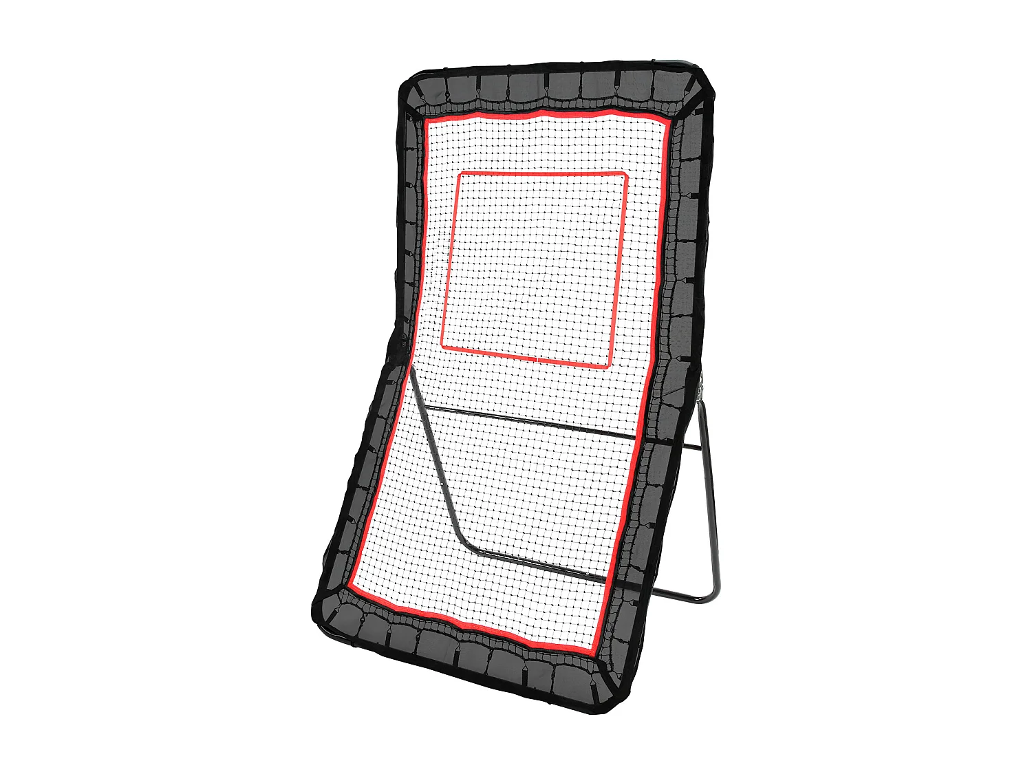 Baseball Reboundnet SucceBuy 121,92 x 213,4 cm Lacrosse Baseball Rebounder, Softball Bounce Back Net, Verstelbare Hoek