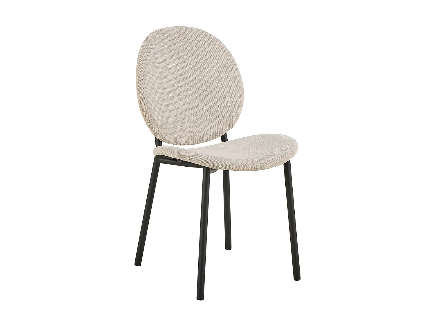 Bianca eetkamerstoel stof beige.