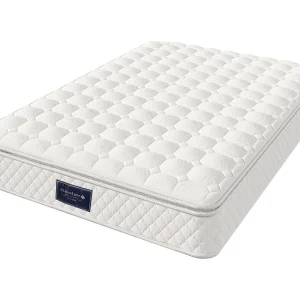 Binnenveringsmatras 140×200 cm schuimdikte 25 cm – hardheid H3 – gewatteerde microvezelhoes – Wit Binnenveringsmatras 140×200 cm schuimdikte 25 cm – hardheid H3 – gewatteerde microvezelhoes – Wit