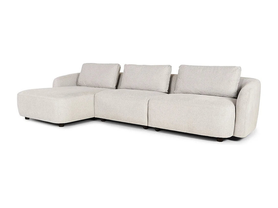 Bergen 2-zits bank linksdraaiend beige.