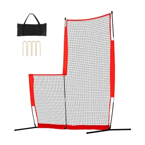 Baseball Net SucceBuy in L-Vorm van 210 x 210cm voor Batting Cage, Softball Scherm Baseball Net SucceBuy in L-Vorm van 210 x 210cm voor Batting Cage, Softball Scherm