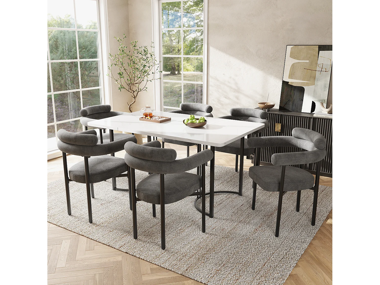 beige fluwelen eetkamerstoelen, gouden metalen poten, modern en comfortabel design (45,5 x 62 x 87,5 cm)