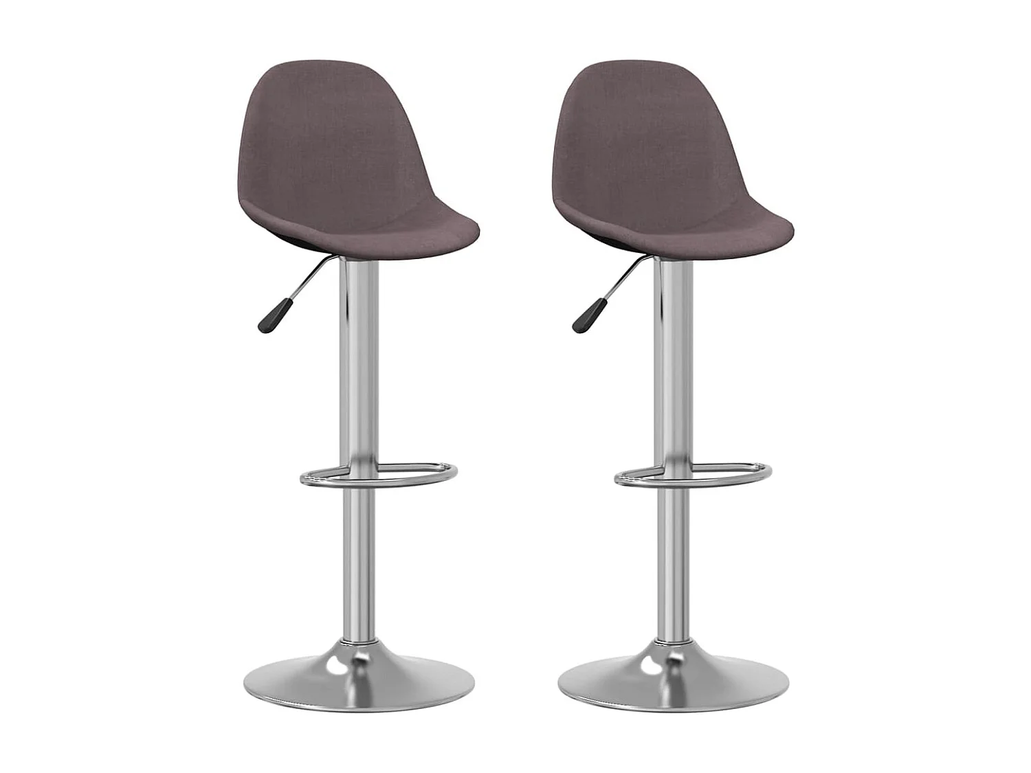 Barkrukken 2 st stof taupe