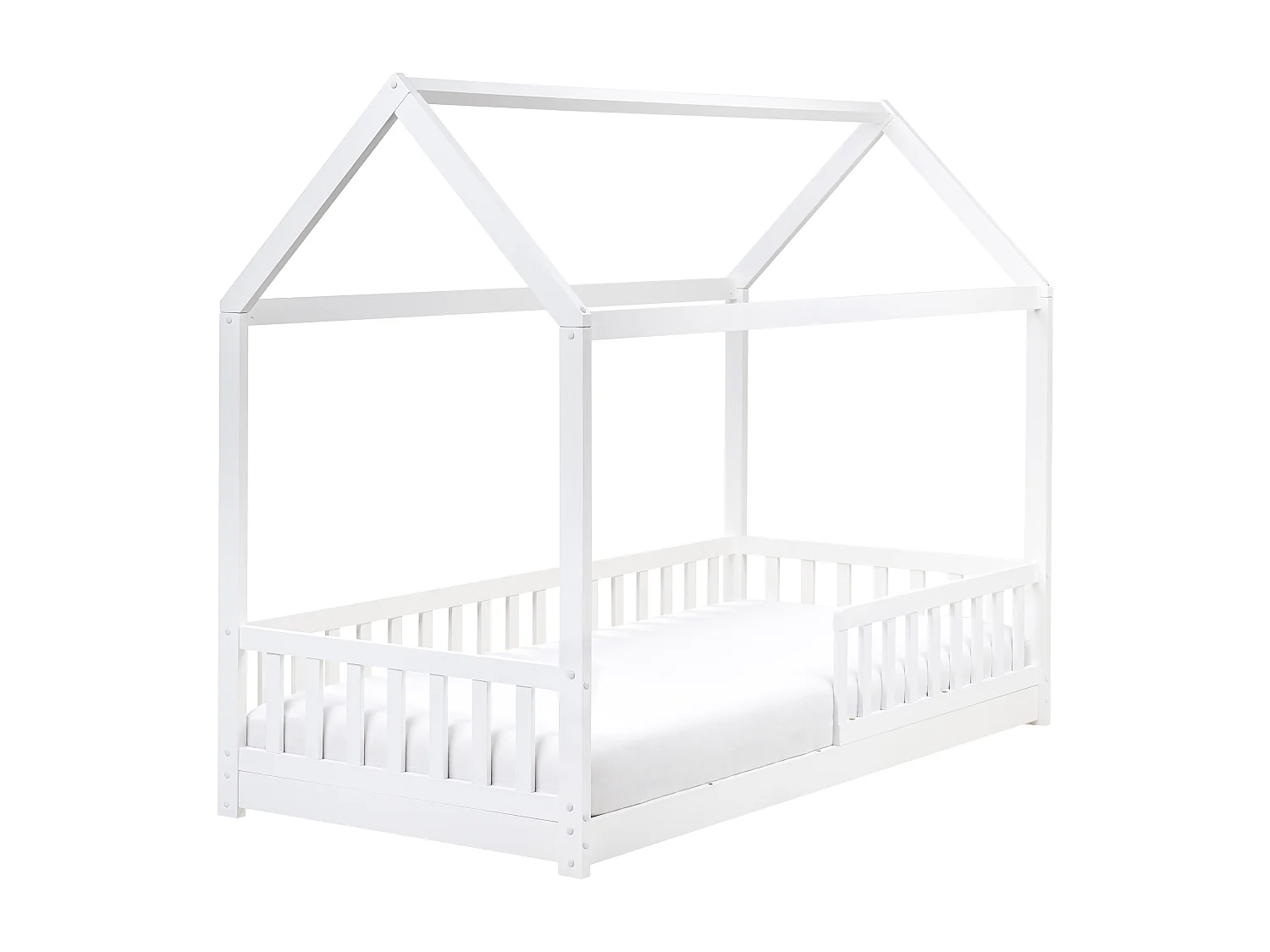 Bed hout wit 90 x 200 cm COSSAYE