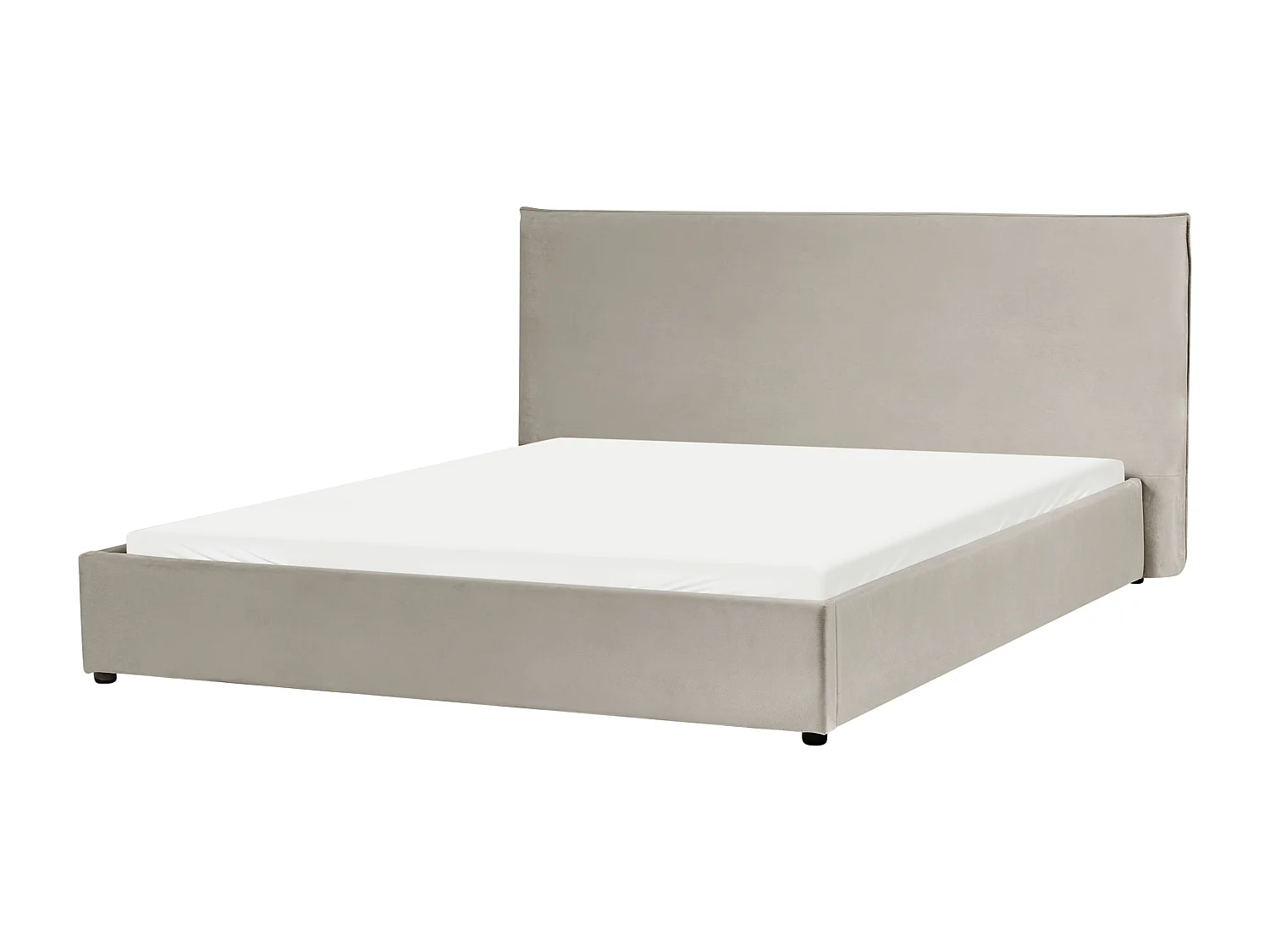 Bed Fluweel LAVAUR 180 x 200 cm Taupe
