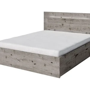 Bedset VELTIS 180×200 cm met lattenbodem inbegrepen – Hoofdeinde met LED – Wellington Eiken – Matras niet inbegrepen Bedset VELTIS 180×200 cm met lattenbodem inbegrepen – Hoofdeinde met LED – Wellington Eiken – Matras niet inbegrepen
