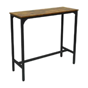 Bartafel Furnilux – Bruin Zwart 110x40x100 cm – Industrieel Design