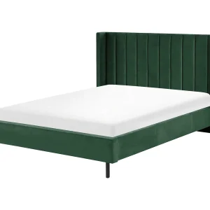 Bed fluweel groen 140 x 200 VILETTE Bed fluweel groen 140 x 200 VILETTE