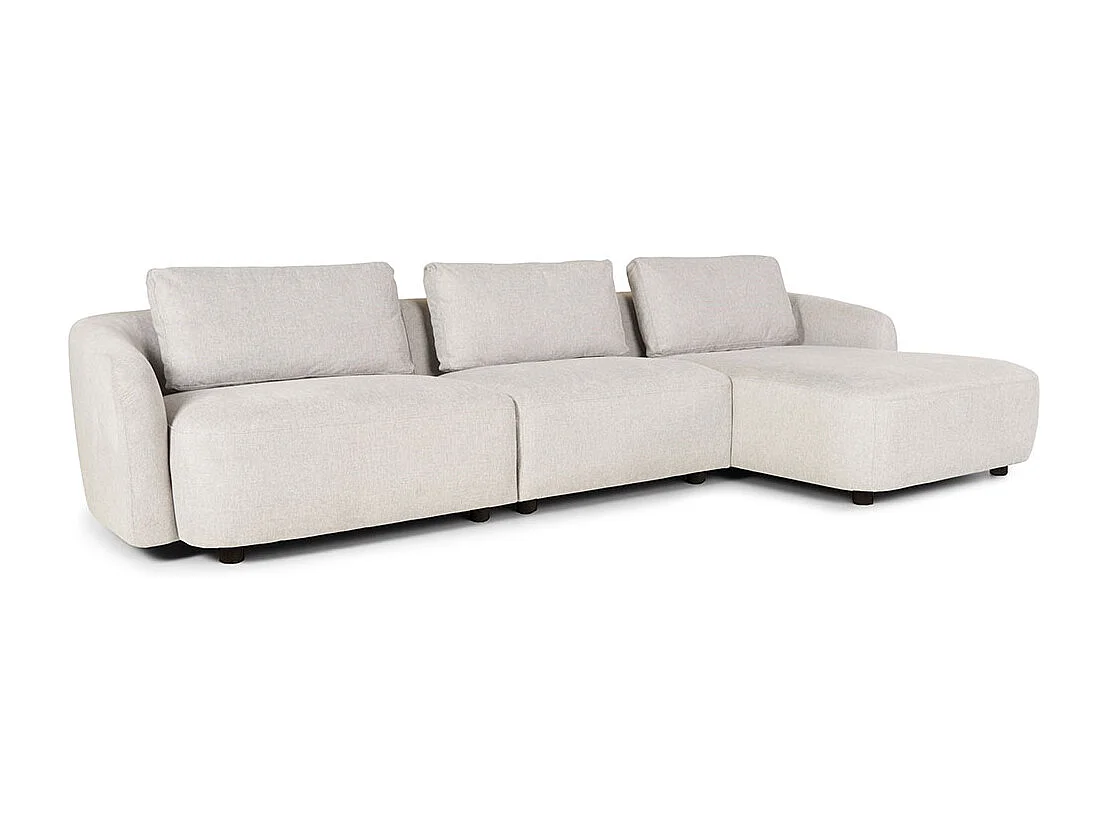 Bergen 2-zits bank rechtsdraaiend beige.