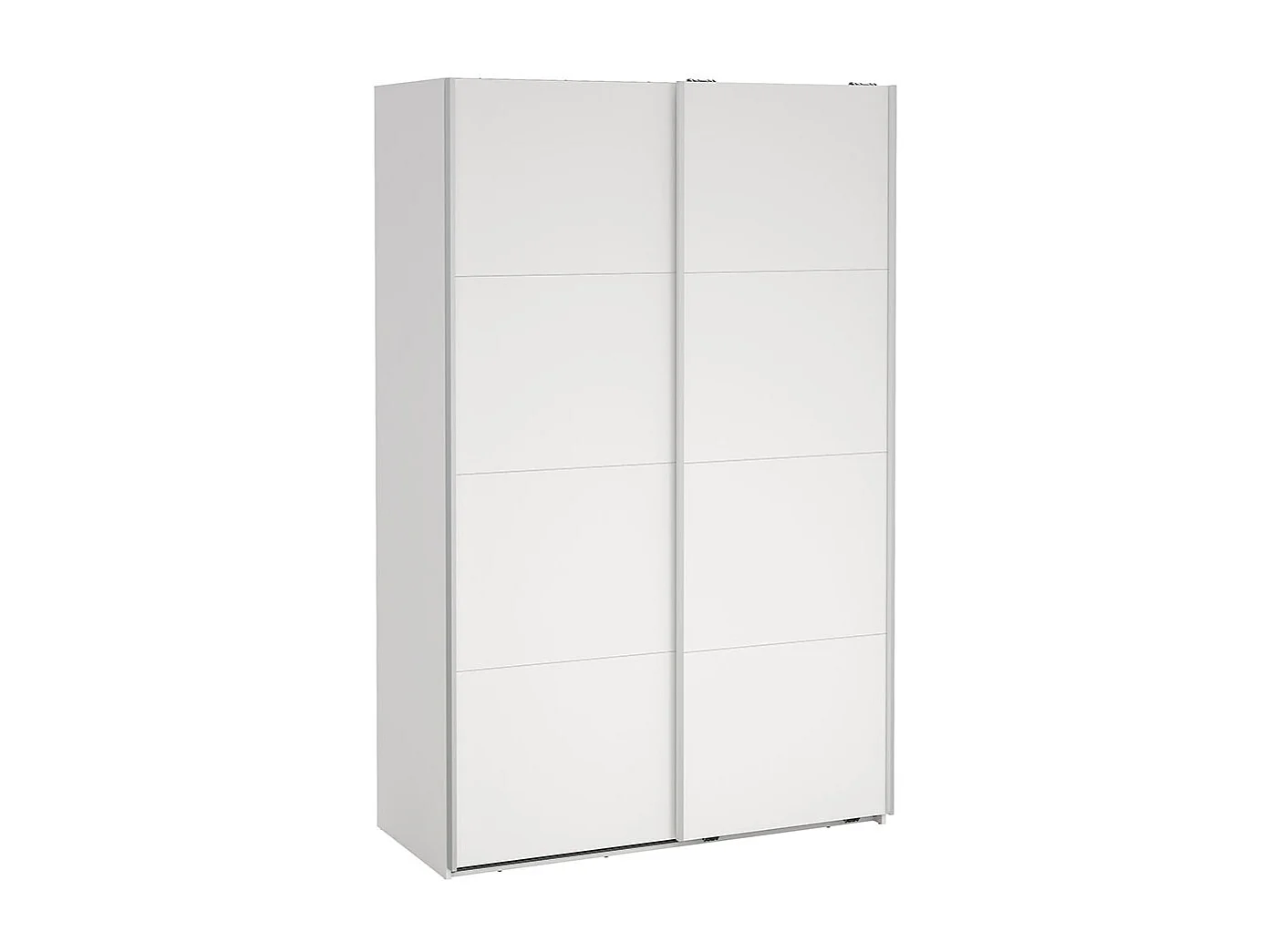 Bergamo schuifdeurkast 2 deuren 140x220cm wit.