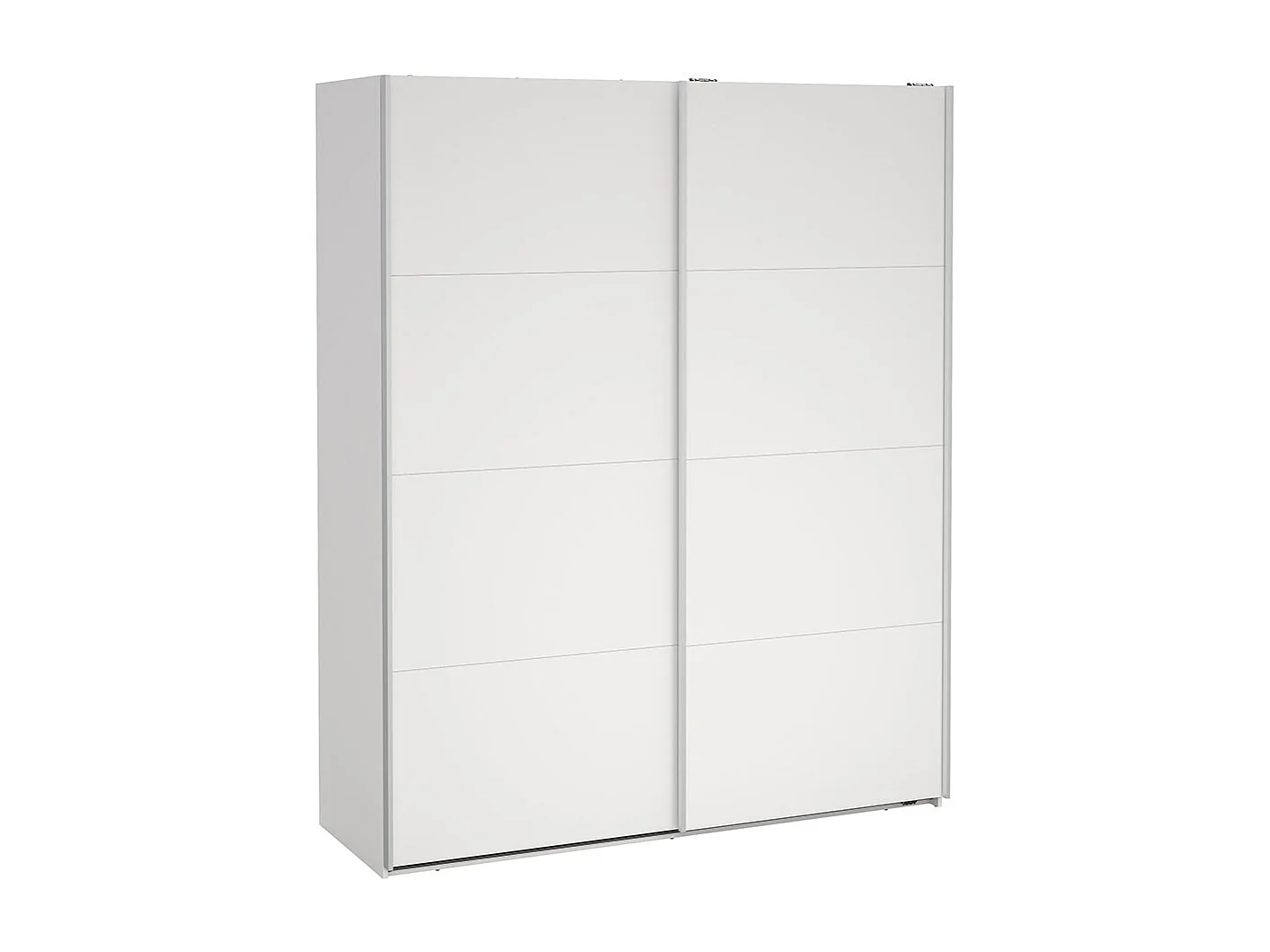 Bergamo schuifdeurkast 2 deuren 180x220cm wit.