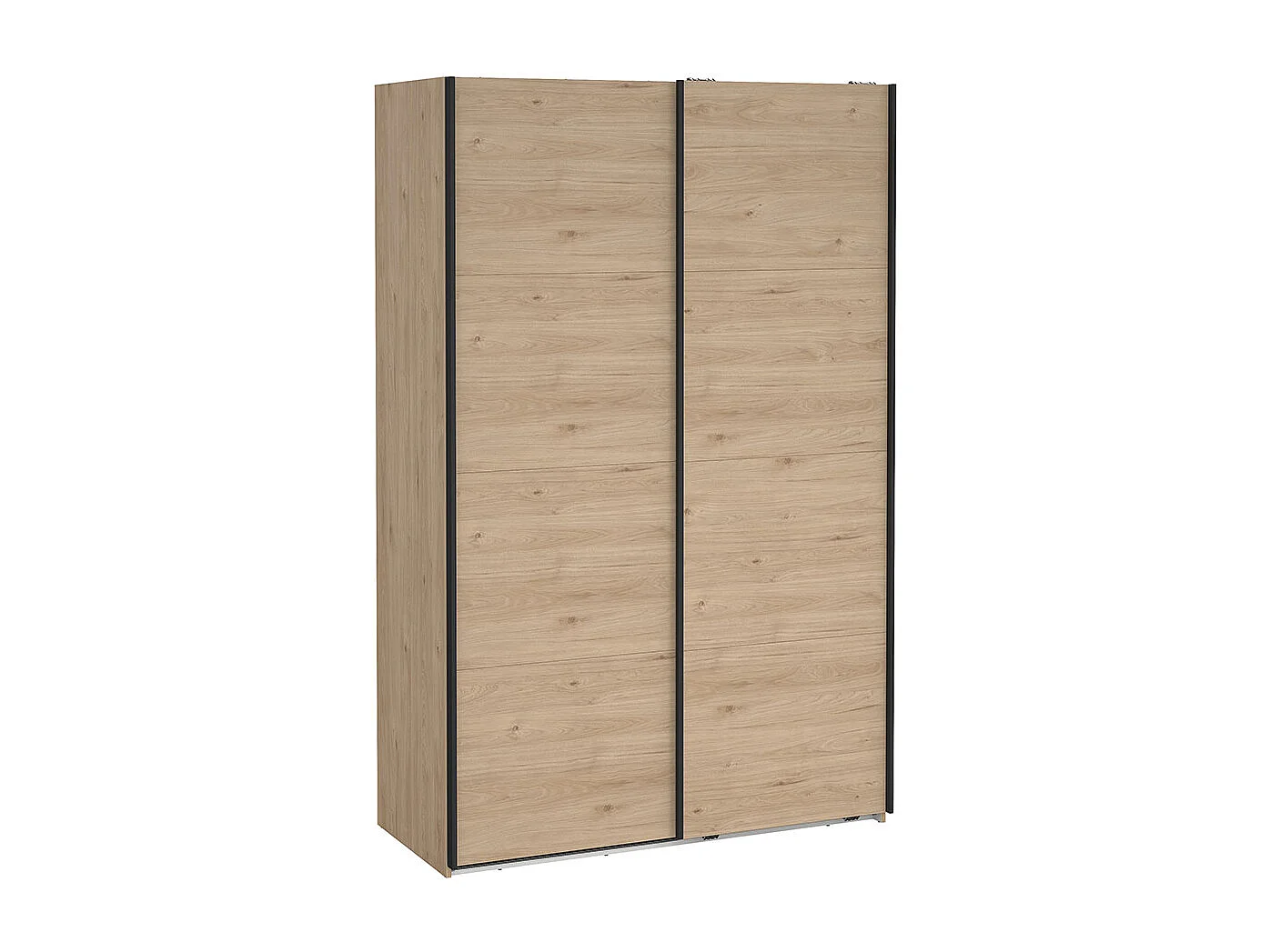 Bergamo schuifdeurkast 2 deuren 140x220cm eikdecor.