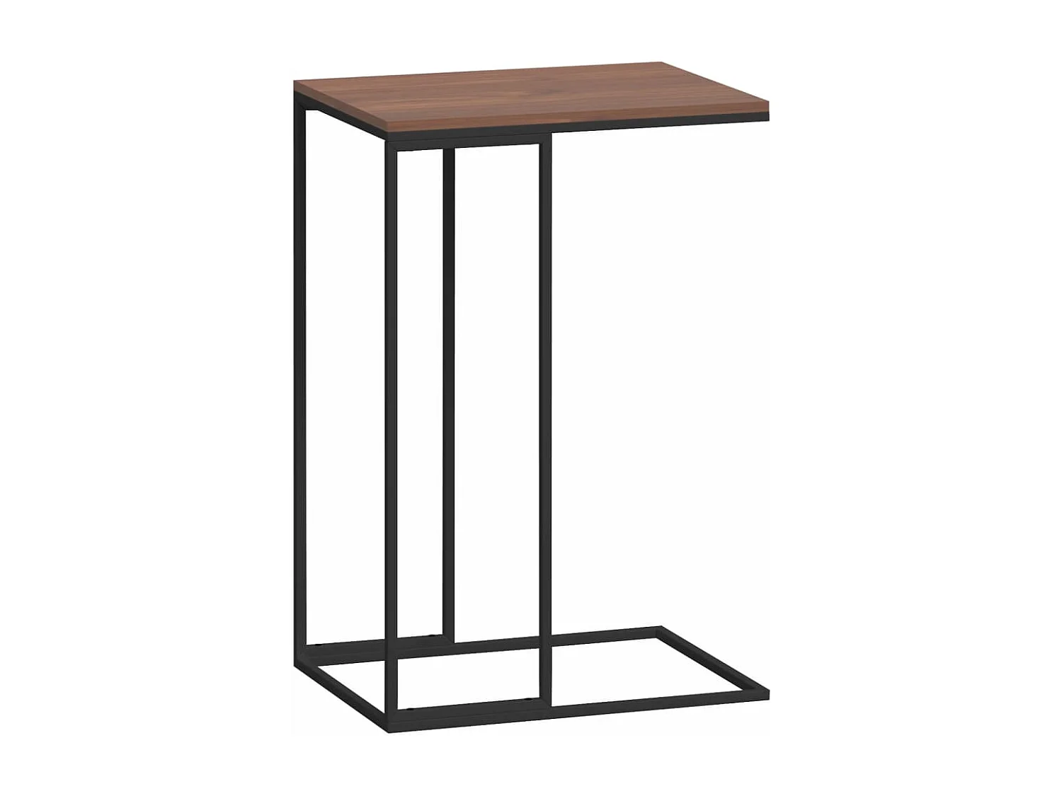 Bijzettafel | Salontafel | Woonkamertafel 40x30x59 cm bewerkt hout zwart