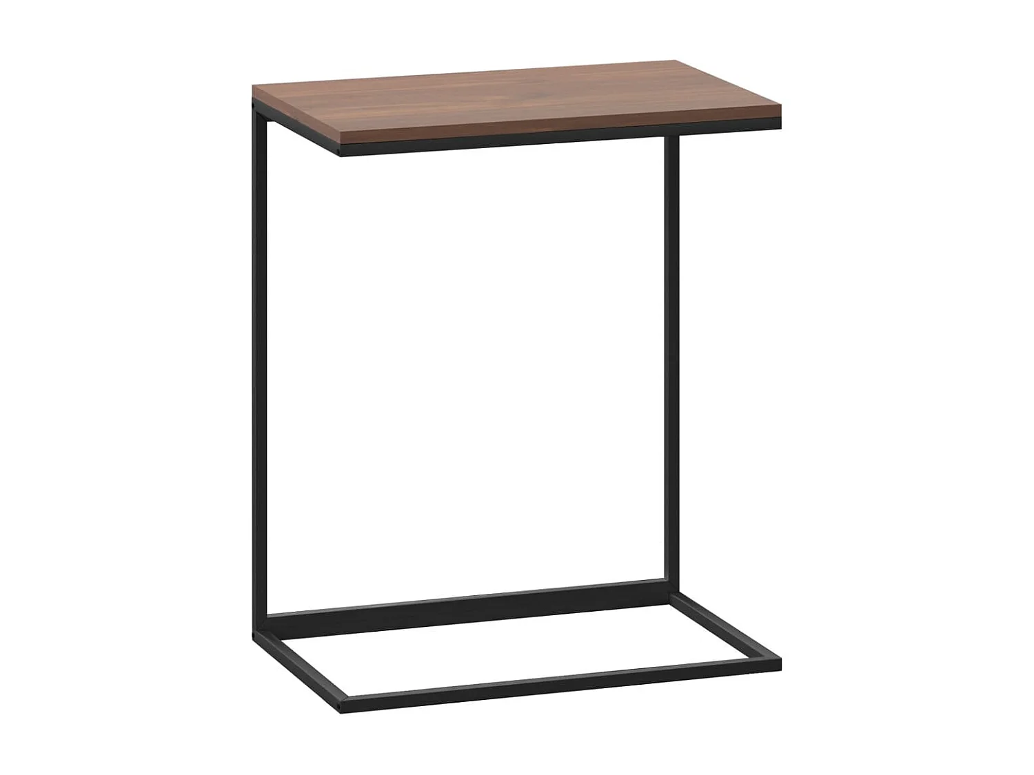 Bijzettafel | Salontafel | Woonkamertafel 55x35x66 cm bewerkt hout zwart