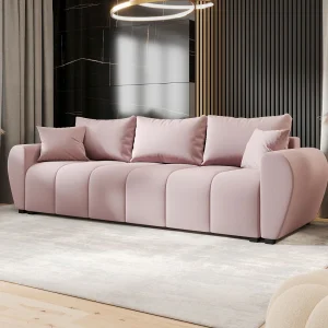 BEDANTE BANK MOLISA met slaapfunctie COSMIC 14 Roze – Bank met opbergruimte, bedkist, woonkamerbank, sofa, slaapbank, bank met kist, bedbank BEDANTE BANK MOLISA met slaapfunctie COSMIC 14 Roze – Bank met opbergruimte, bedkist, woonkamerbank, sofa, slaapbank, bank met kist, bedbank