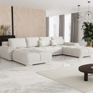 BEDANTE hoekbank BEGA U TENDER WAY 01 beige met slaapfunctie U-vormige bank met opbergruimte voor beddengoed woonkamerbank, slaapbank, bank met opbergruimte BEDANTE hoekbank BEGA U TENDER WAY 01 beige met slaapfunctie U-vormige bank met opbergruimte voor beddengoed woonkamerbank, slaapbank, bank met opbergruimte