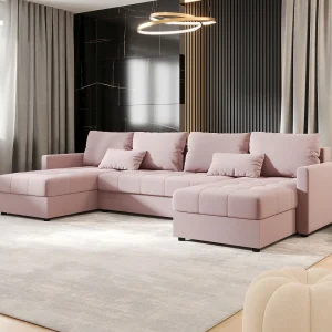 BEDANTE hoekbank MOS U BIS Cosmic 14 roze met slaapfunctie U-vormige bank met opbergruimte woonkamerbank slaapbank met opbergruimte BEDANTE hoekbank MOS U BIS Cosmic 14 roze met slaapfunctie U-vormige bank met opbergruimte woonkamerbank slaapbank met opbergruimte