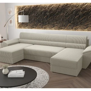BEDANTE hoekbank REBIU2 Poso 100 beige met slaapfunctie U-vormige bank met opbergruimte Bettkasten woonkamerbank, slaapbank, bank met opbergruimte BEDANTE hoekbank REBIU2 Poso 100 beige met slaapfunctie U-vormige bank met opbergruimte Bettkasten woonkamerbank, slaapbank, bank met opbergruimte