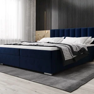 BEDANTE Boxspringbett ZILANO2 140×200 Itaka 11 Dunkelblau bed bedkasten tweepersoonsbed hotelbed topper matras slaapkamer opbergruimte BEDANTE Boxspringbett ZILANO2 140×200 Itaka 11 Dunkelblau bed bedkasten tweepersoonsbed hotelbed topper matras slaapkamer opbergruimte