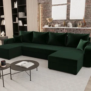 BEDANTE woonlandschap HEWLET U BIS Itaka 10 Dunkelgrün met slaapfunctie U-vormige bank met opbergruimte bedbox woonkamerbank bank sofa slaapbank bedbox slaapbank BEDANTE woonlandschap HEWLET U BIS Itaka 10 Dunkelgrün met slaapfunctie U-vormige bank met opbergruimte bedbox woonkamerbank bank sofa slaapbank bedbox slaapbank