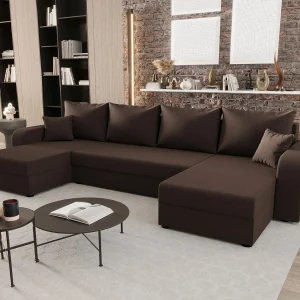 BEDANTE woonlandschap HEWLET U BIS Cosmic 800 bruin met slaapfunctie U-vormige bank met opbergruimte bedbox woonkamerbank bank sofa slaapbank bedbox slaapbank BEDANTE woonlandschap HEWLET U BIS Cosmic 800 bruin met slaapfunctie U-vormige bank met opbergruimte bedbox woonkamerbank bank sofa slaapbank bedbox slaapbank