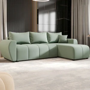 BEDANTE hoekbank MOLISA L Cosmic 16 rechts lichtgroen met slaapfunctie L-vormige bank met opbergruimte bedbox woonkamerbank bank sofa slaapbank bedbox slaapbank BEDANTE hoekbank MOLISA L Cosmic 16 rechts lichtgroen met slaapfunctie L-vormige bank met opbergruimte bedbox woonkamerbank bank sofa slaapbank bedbox slaapbank